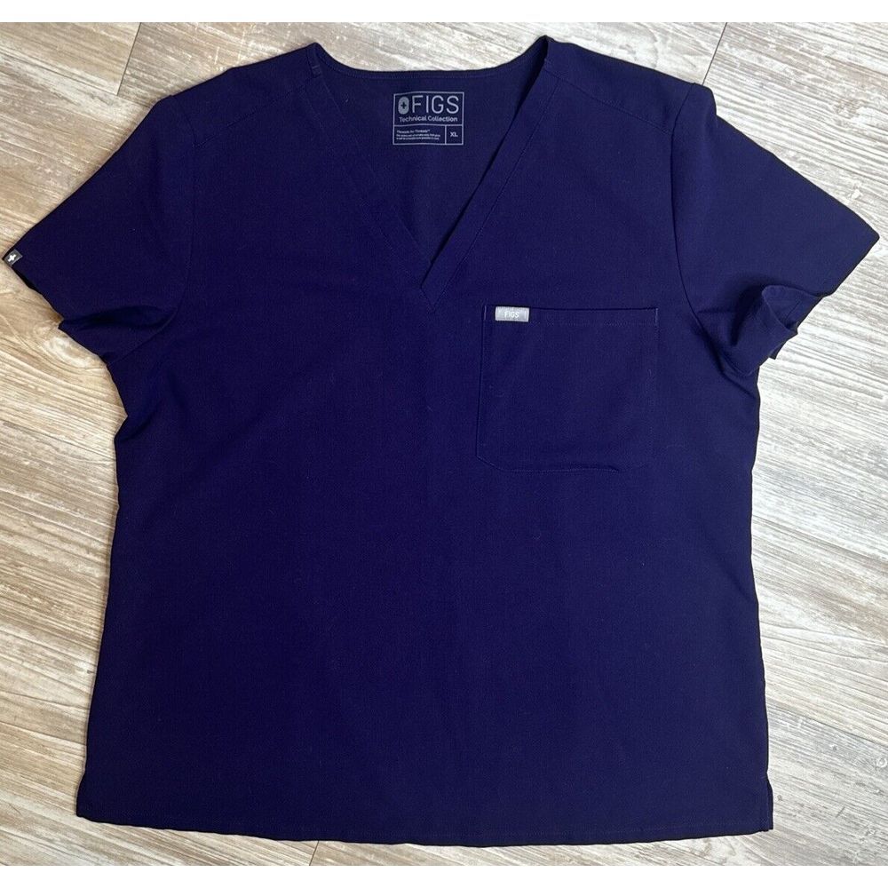 FIGS Catarina One-Pocket Purple Scrub Top FW1000 Women's‎ Size XL